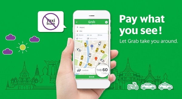 Cách sử dụng Grab ở Thái Lan: gọi Grab như thế nào, bắt Grab như thế nào?